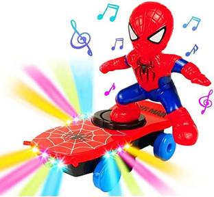 JP GLOBAL Kid's Superhero Electric Didai Stunt Skateboard Toys 360 degree