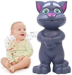 Anushka Toys Talking Cat Toy for Kids, What You Say Will Repeat Funny Learning
