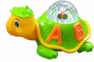 Vasuki Musical Turtle Toy For Kids With Light & Sound / Shaking Head