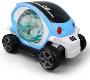 NKL 4D Stunt Car Disco Lights, Bump & Go Toy with 360 Degree Rotating_VR140