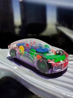 JR CLUB Transparent Concept Racing Car with Sound & Light – Fun Toy for Kids