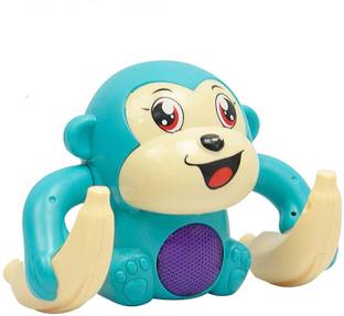 Toyporium Dancing Monkey Musical Toy for Kids with Light, Sound and Touch Sensor MON63