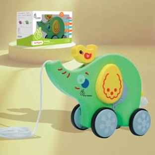 R for Rabbit Orapple Trunky Pull, Slide & Roll Toy for Kids/Baby | Ideal for Gifting