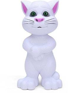 StarClub Imported White Talking Tom cat (Multicolor) (White)