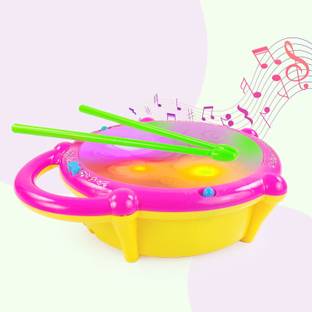 KOBBET Musical Toys for Kids 3D Flash Drums with Lights & Musical Good Quality Plastic