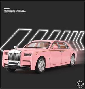 CountryLink 1:32 Rolls Royce Diecast Metal Pullback Toy with Openable Doors & Light, Music