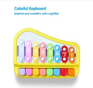 Leons 2 in 1 Piano Xylophone Musical Instrument with 8 Key Scales for Clear Tones