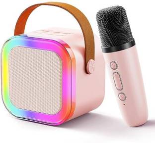 PRIMEPICKS Blue-Tooth Karaoke Speaker with Wireless Microphone and Dynamic