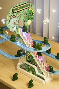 JD ENTERPRISE 148-Duck Slide Toy Set, Automatic Stair-Climbing Race Track Set-DUCK TRACK-35