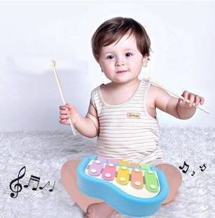 SWASHAA 2 in 1 Xylophone and Piano Toy with Colorful Keys for
