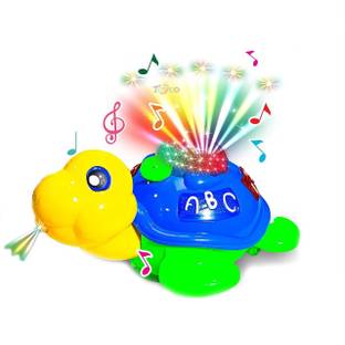 Mallexo 3D Flashing Light and Dancing Tortoise Musical Toy for kids- Turtle toy for kids