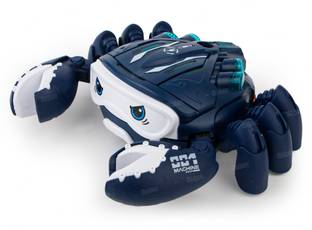 FIDDLERZ Mechanical Crab Robot for Kids with Spray Mist Light-Up Eyes & Music Crab Toy