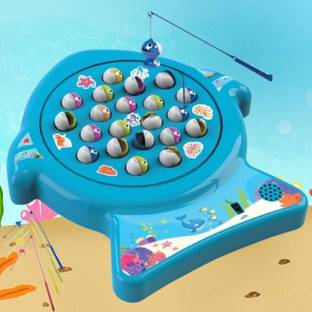 PlayMagic Musical Fishing Game|Fun Interactive Toy|With Lights, Sounds & Rotating Pond