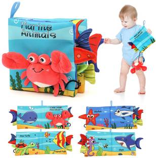 arthasya Marine Animal Cloth Books for Babies