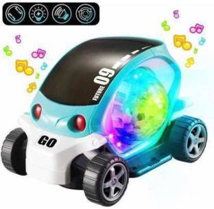 TOYSICK future car 09 with 360 Spin lighting Ball for kids