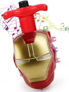 FIDDLERZ Spinning Top Magic Flashing LED Lights & Music Non-Toxic Toy for Kids