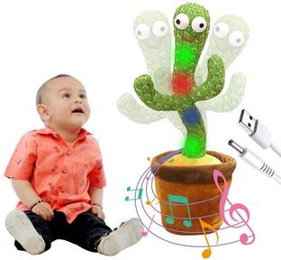 Piharva Cactus Toy, Talking Repeat Singing Sunny Cactus Toy 120 Songs Cactus plant