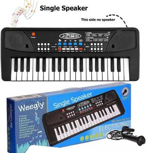 weegly 37 Keys Piano Keyboard Toy with Microphone, USB PowerCable