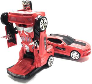 Toy DEKHO Automatic 2-in-1 deformation toy car with light music and bump function Kids 2+
