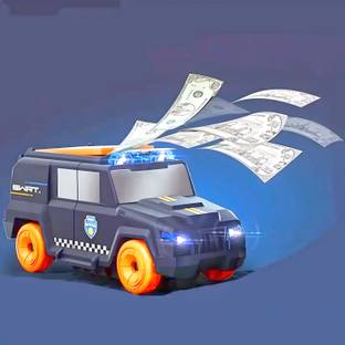 Stravos Cash Spray Car Vehicle Toy with Light, Music, 360° Rotation and Bump & go Action