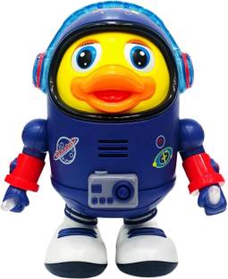Pepstter Dancing Space Duck Toy for Kids – Robot Duck Figure with Lights & Sounds