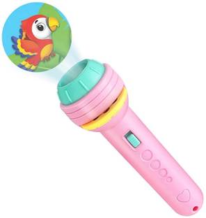 mega shine 3 Slides 48 Patterns Mini Projector Torch Toy Slide Flashlight