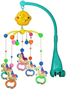 Toys R Us Bruin Musical Sound & Light Unicorn Rattle Cot Mobile For Cradle, Bed Jhoomer