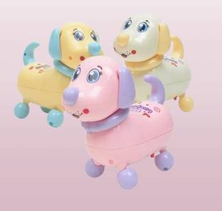 Bestie Toys Battery Operated Light Music Dog Toy Cute Walking Puppy Toy