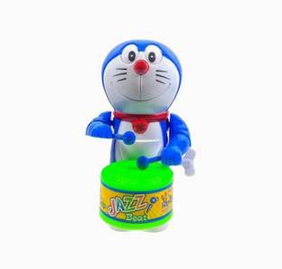PRIMEFAIR Musical Drummer Toys for Baby Kids Key-Operated Cute Drummer Rattle