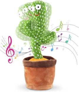Toyvala Dancing Talking Cactus Plush Toy, Wriggle, Singing, Repeats What You Say-1002