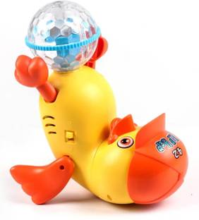 Kiddie Castle Dancing Duck Spinning Stunt Duck With 360 Rotating Disco Ball