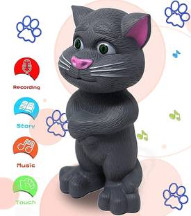 AS TRADERS Talking Tomcat, A Intelligent Tom CAT with Touching, Talking & Voice (GREY)