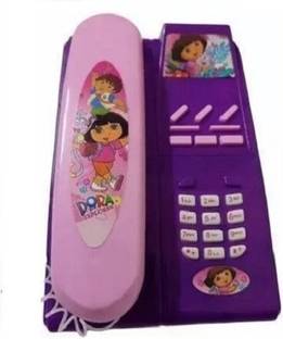 GVP Toys Musical Battery Operated Landline Cartoon Telephone Toy (Color as per stock)