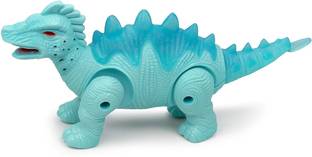 Tinyhugs Dino Action Figure Toy – 14 cm Blue Spiked Dinosaur Toy for Kids