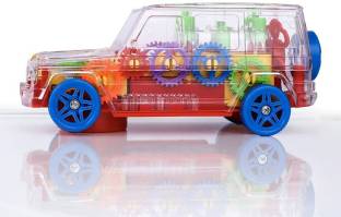 Globular Transparent Mechanical SUV Jeep Car Toy