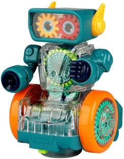 TOYOMAA Gear Dancing Robot Toy For Kids with Lights ,Music, B/O Mode & 360° Rotation