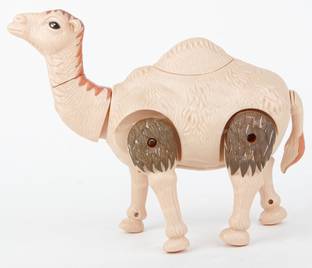 FIDDLERZ Electric Desert Camel for Kids with Light & Sound Walking Desert Animal Toy