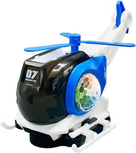 Aseenaa Musical Helicopter Toy for Kids Universal Wheel Lights & Sound Toy Bump N Go Toy