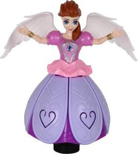 Just97 Musical Angel Princess Toy Doll 360° Rotation Feature & 3D LED Lights_A150