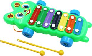 asian King Musical Pull Along Xylophone With 2 Mallets For Kids Fun Activity and Play