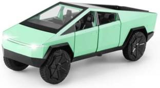 CountryLink 1:36 Tesla Cyber truck Alloy Car Model Diecast Vehicles Toy Car Sound and Light