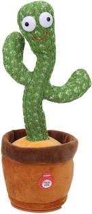 KECULF Dancing Cactus Toy + USB Power Cable - Repeats What You Say, Dances, Sings 120