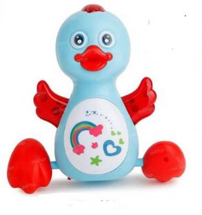 Adhira Toys Dancing Duck with Music Flashing Lights and Real Dancing Toy