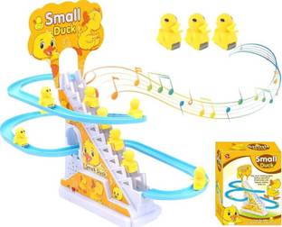 Bambono Sliding Duck for Unlimited Fun, Climbing Stairs, Light & Sound Best Gift 3-8 Y
