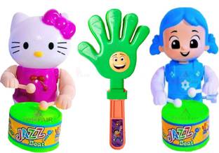 PRIMEFAIR Noisemakers Favors Hands Clapping Toy Key Operated Cute Drummer Toy