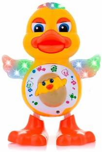 THE NG ART Dancing Duck with Music Flashing Lights and Real Dancing Action, Multi Color