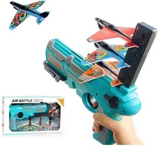 Acarya Aeroplane Launcher Pistol Shooting Game Toy Gun