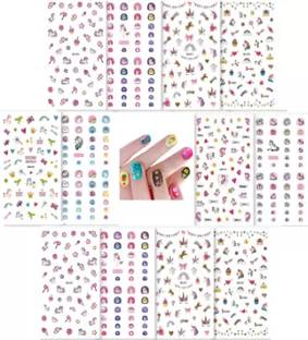 Zailie Nail Art Sticker ( super Quality of nail art sticker ) 12 sheets