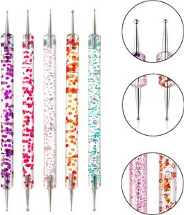 RUBY FACE 5 pcs Dotting Pen Marbleizing Tool 2-Way Nail Art