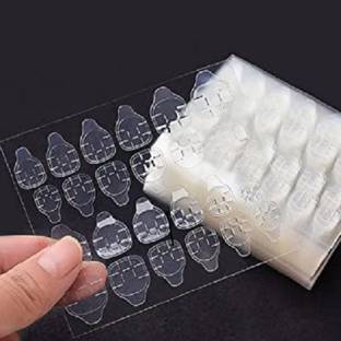 VEDETIC Nail Glue Stickers for Manicure(8 sheets 192 pcs) Sticker Waterproof